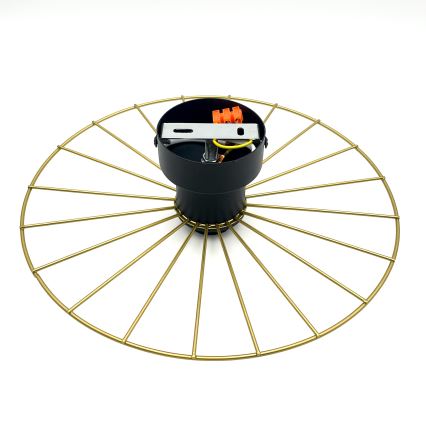 Iluminação de parede MONTANA 1xE27/15W/230V diâmetro 30 cm dourado