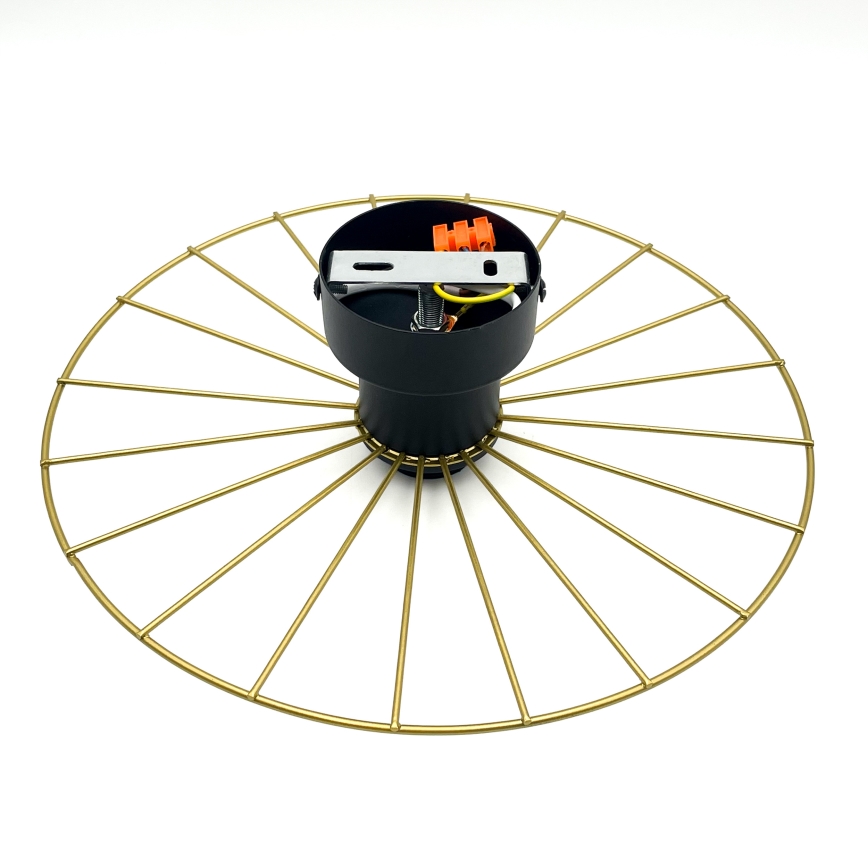 Iluminação de parede MONTANA 1xE27/15W/230V diâmetro 30 cm dourado