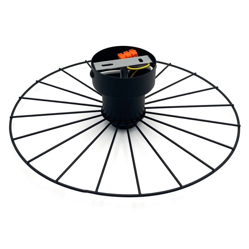 Iluminação de parede MONTANA 1xE27/15W/230V diâmetro 30 cm preto