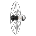 Iluminação de parede MONTANA 1xE27/15W/230V diâmetro 45 cm preto