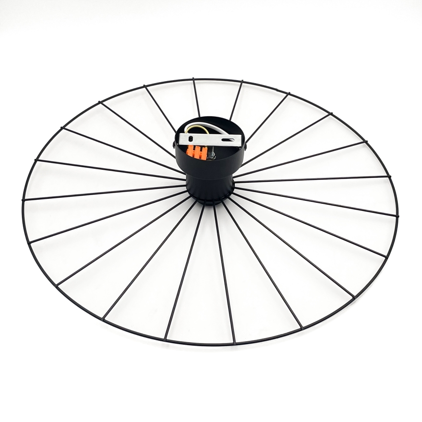 Iluminação de parede MONTANA 1xE27/15W/230V diâmetro 45 cm preto