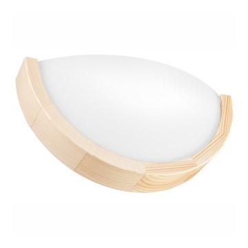 Iluminação de parede NATURAL SLIM 1xE27/60W/230V pinho
