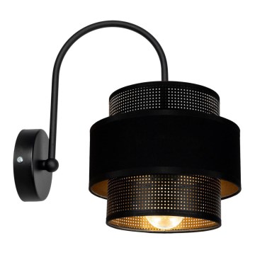 Iluminação de parede NESS 1xE27/60W/230V preto