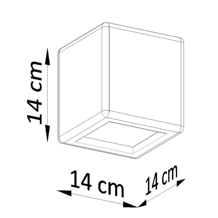 Iluminação de parede NESTA 1xE27/60W/230V