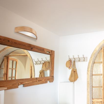 Iluminação de parede OAK 1xE27/60W/230V carvalho