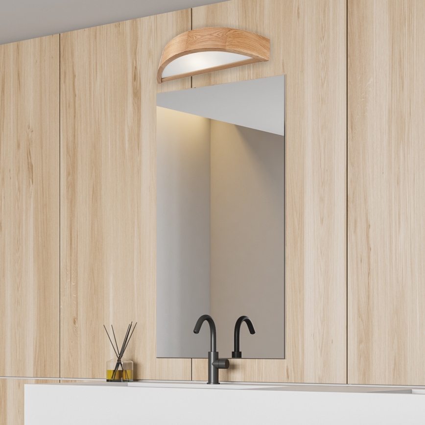 Iluminação de parede OAK 1xE27/60W/230V carvalho