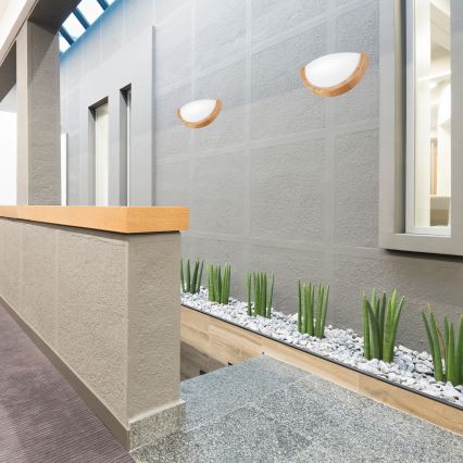 Iluminação de parede OAK SLIM 1xE27/60W/230V carvalho