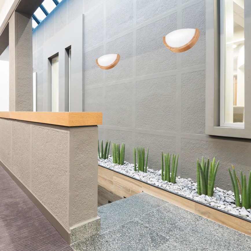 Iluminação de parede OAK SLIM 1xE27/60W/230V carvalho