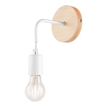 Iluminação de parede ORAZIO 1xE27/60W/230V faia - FSC certificado