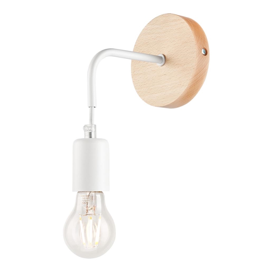 Iluminação de parede ORAZIO 1xE27/60W/230V faia - FSC certificado