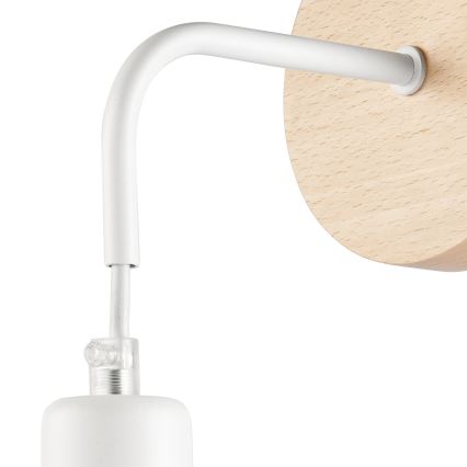 Iluminação de parede ORAZIO 1xE27/60W/230V faia - FSC certificado