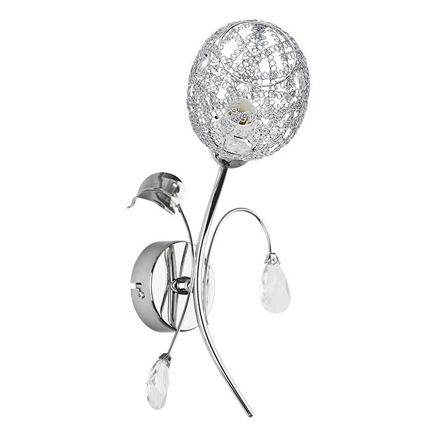 Iluminação de parede ORLEAN 1xE14/10W/230V cromado brilhante