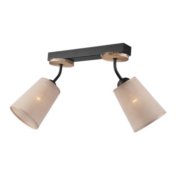 Iluminação de parede PACO 2xE14/40W/230V Bétula