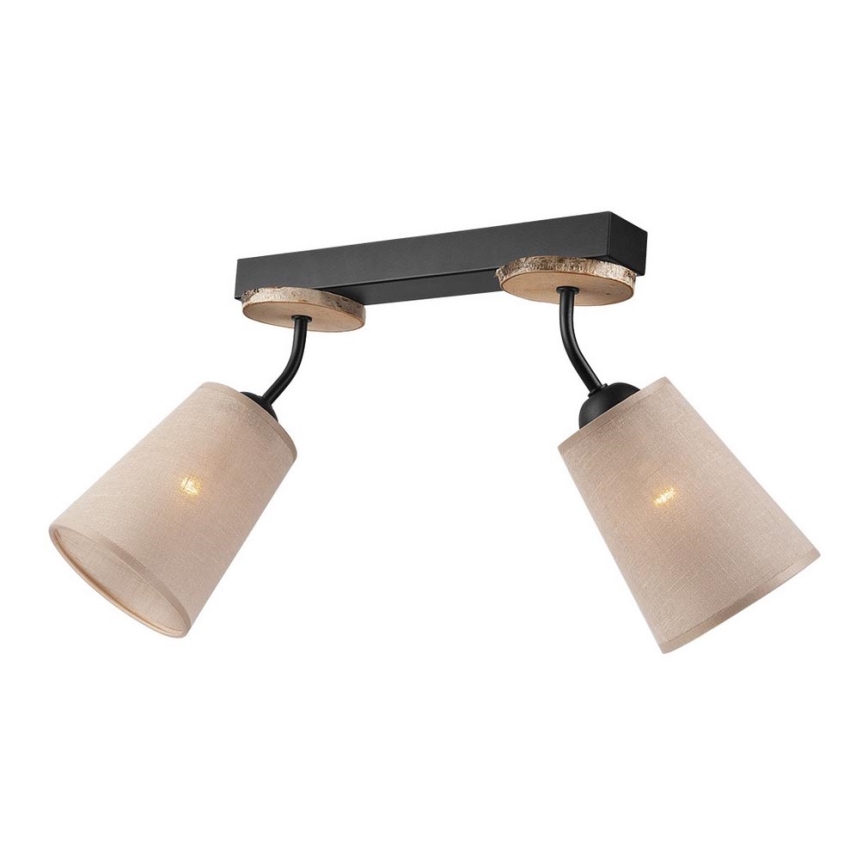 Iluminação de parede PACO 2xE14/40W/230V Bétula