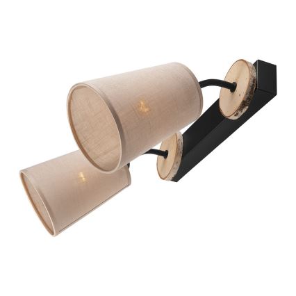 Iluminação de parede PACO 2xE14/40W/230V Bétula