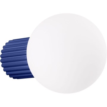 Iluminação de parede para casa de banho HALO 1xG9/8W/230V diâmetro 12 cm IP44 azul