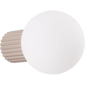 Iluminação de parede para casa de banho HALO 1xG9/8W/230V diâmetro 12 cm IP44 bege