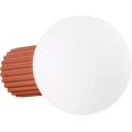 Iluminação de parede para casa de banho HALO 1xG9/8W/230V diâmetro 12 cm IP44 laranja