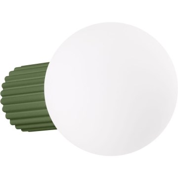 Iluminação de parede para casa de banho HALO 1xG9/8W/230V diâmetro 12 cm IP44 verde