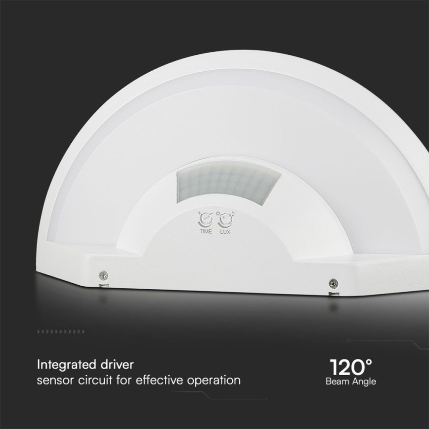 Iluminação de parede para casa de banho LED com sensor SAMSUNG CHIP LED/10W/230V 4000K IP54 branco