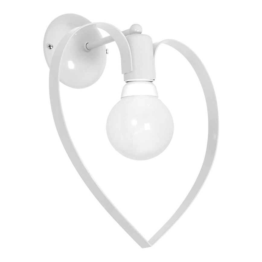 Iluminação de parede para criança LOVE 1xE27/60W/230V branco