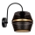 Iluminação de parede PARIS 1xE27/60W/230V preto/dourado