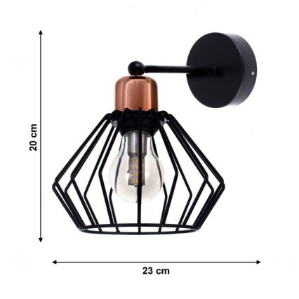 Iluminação de parede PORTO 1xE27/40W/230V