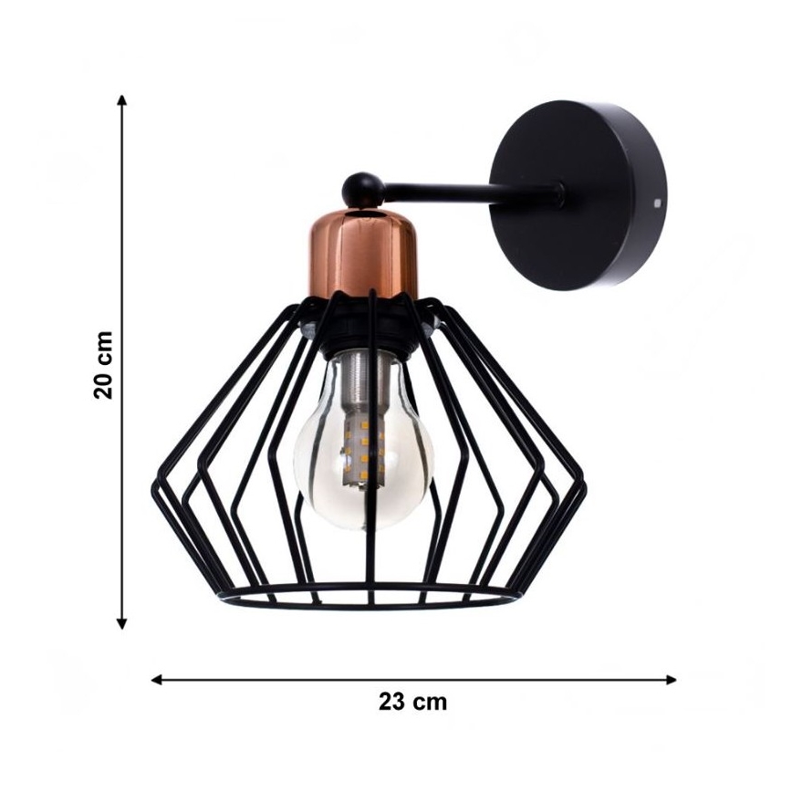 Iluminação de parede PORTO 1xE27/40W/230V