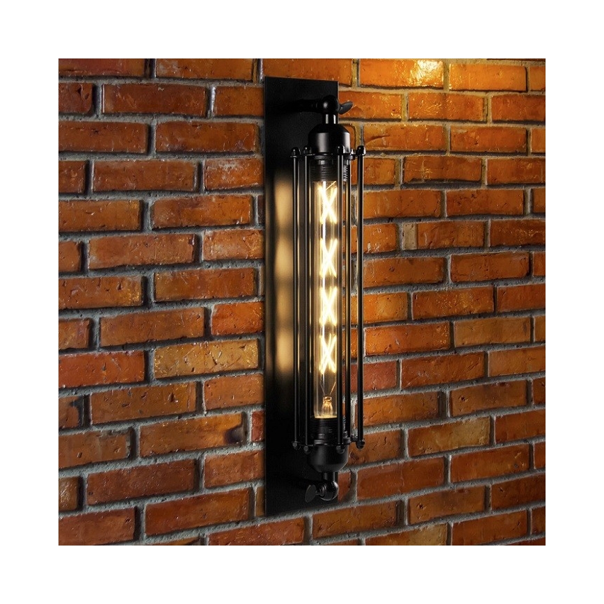Iluminação de parede RETRO 1xE27/20W/230V preto