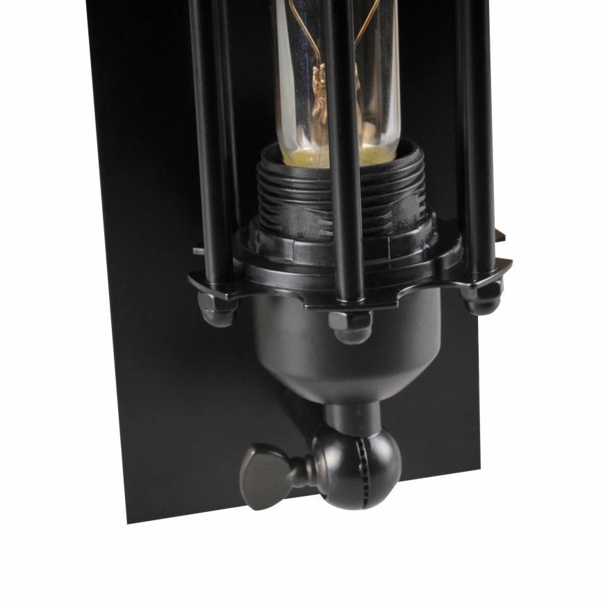 Iluminação de parede RETRO 1xE27/20W/230V preto