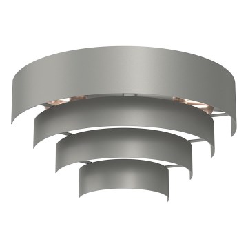 Iluminação de parede RINGS 2xE27/15W/230V cinzento