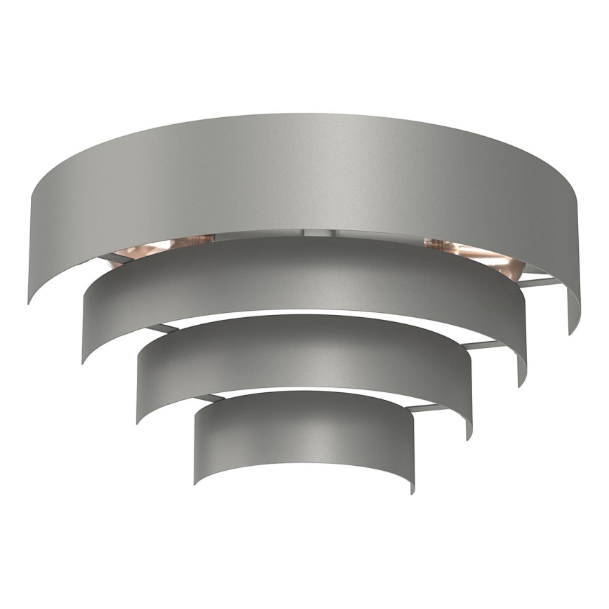 Iluminação de parede RINGS 2xE27/15W/230V cinzento