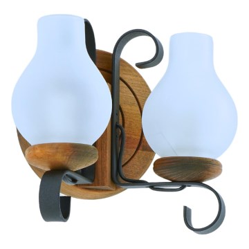 Iluminação de parede ROATA 2xE14/40W/230V faia - FSC certificado