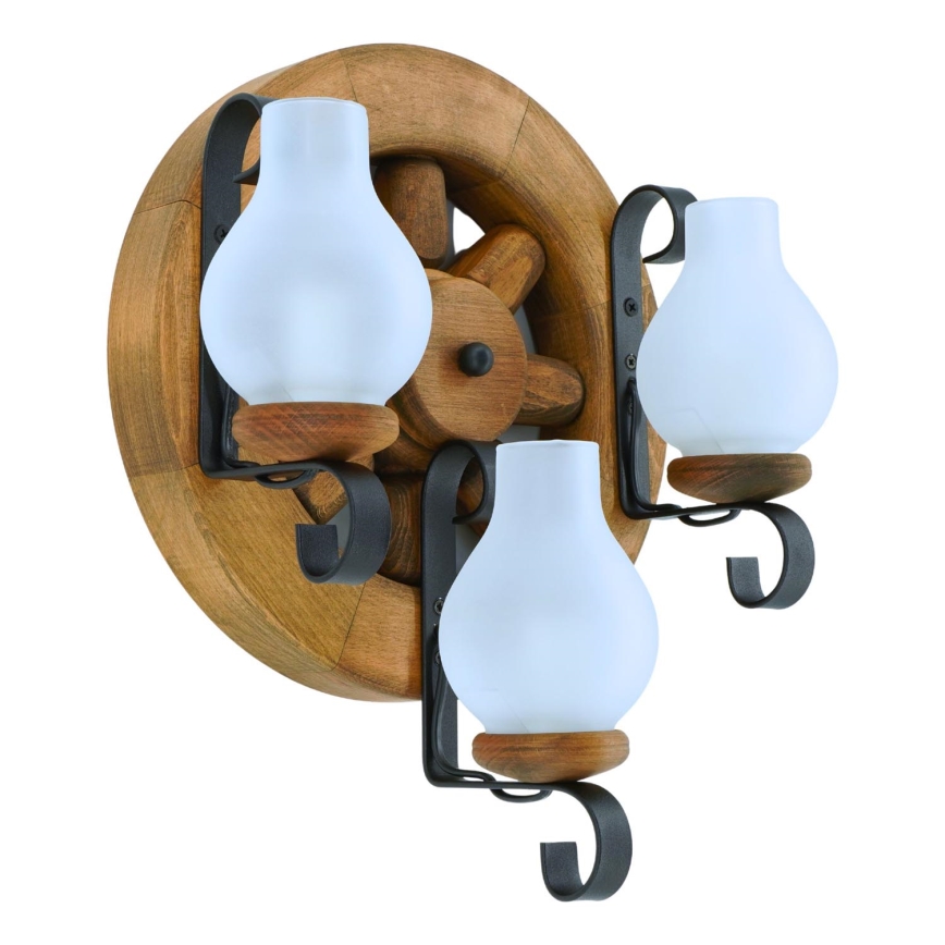 Iluminação de parede ROATA 3xE14/40W/230V faia - FSC certificado