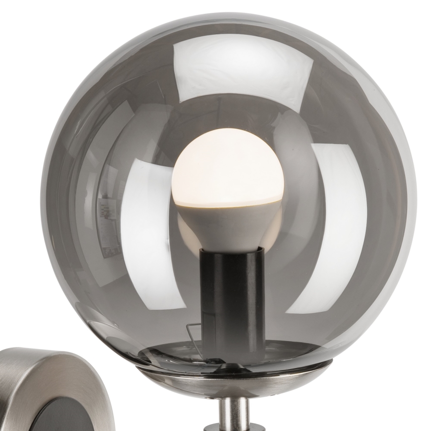 Iluminação de parede ROLLO 1xE14/5W/230V cromado mate/fumado