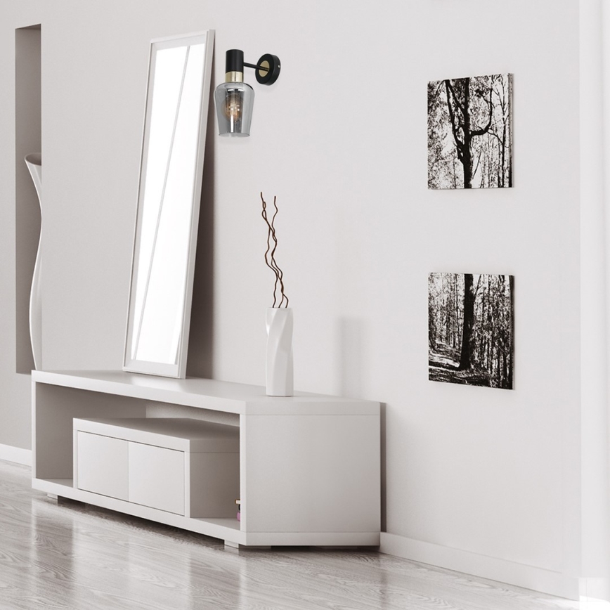 Iluminação de parede ROMA BLACK 1xE27/60W/230V