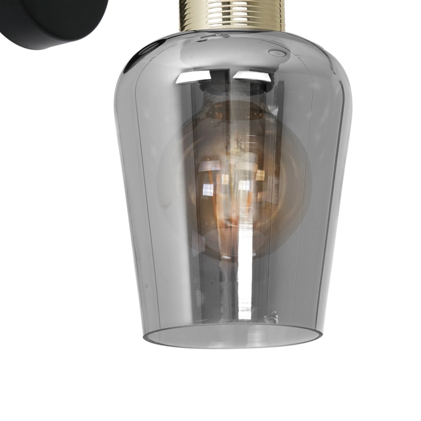 Iluminação de parede ROMA BLACK 1xE27/60W/230V