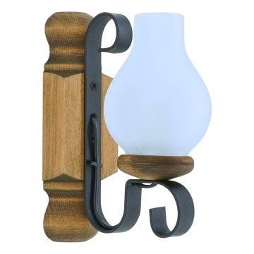 Iluminação de parede RUSTIC 1xE14/40W/230V faia - FSC certificado