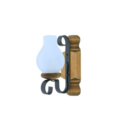 Iluminação de parede RUSTIC 1xE14/40W/230V faia