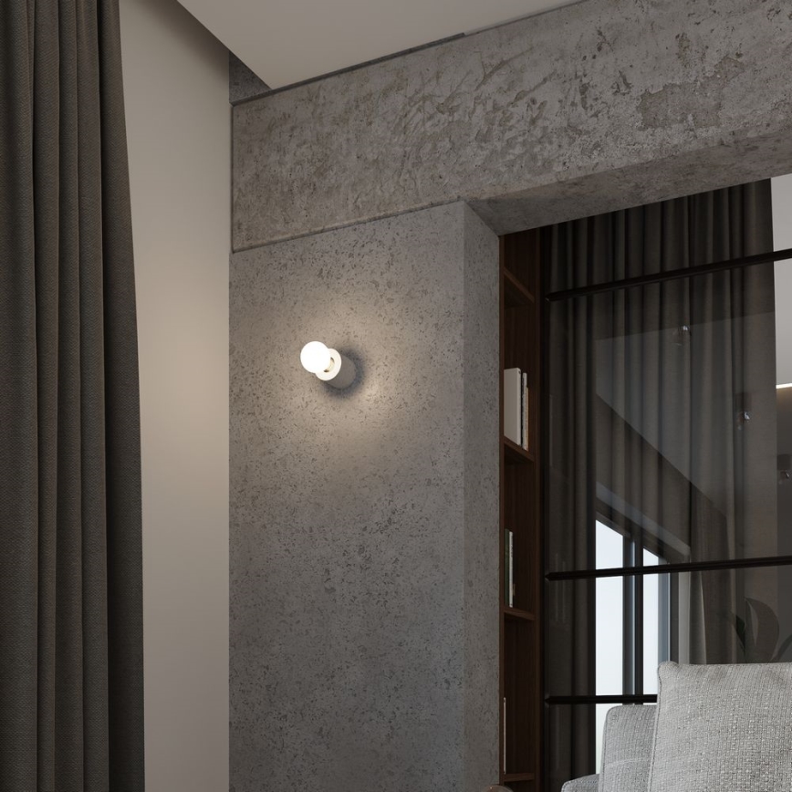Iluminação de parede SALGADO 1xE27/60W/230V betão
