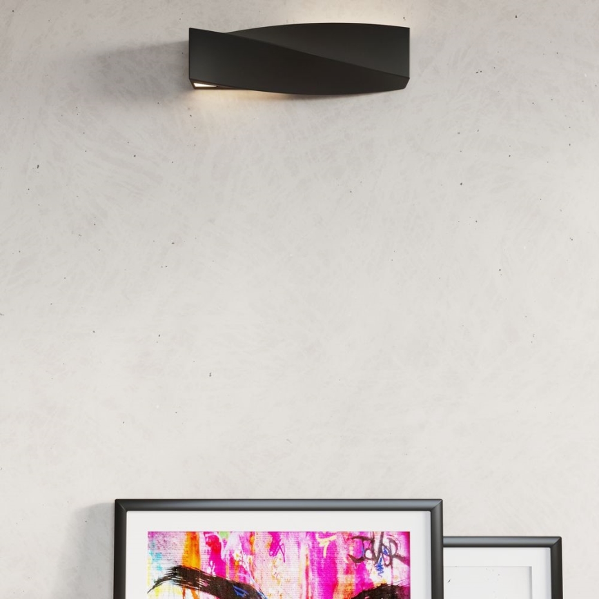 Iluminação de parede SIGMA 1xE27/60W/230V preta