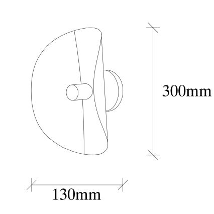 Iluminação de parede SIVANI 1xE27/100W/230V