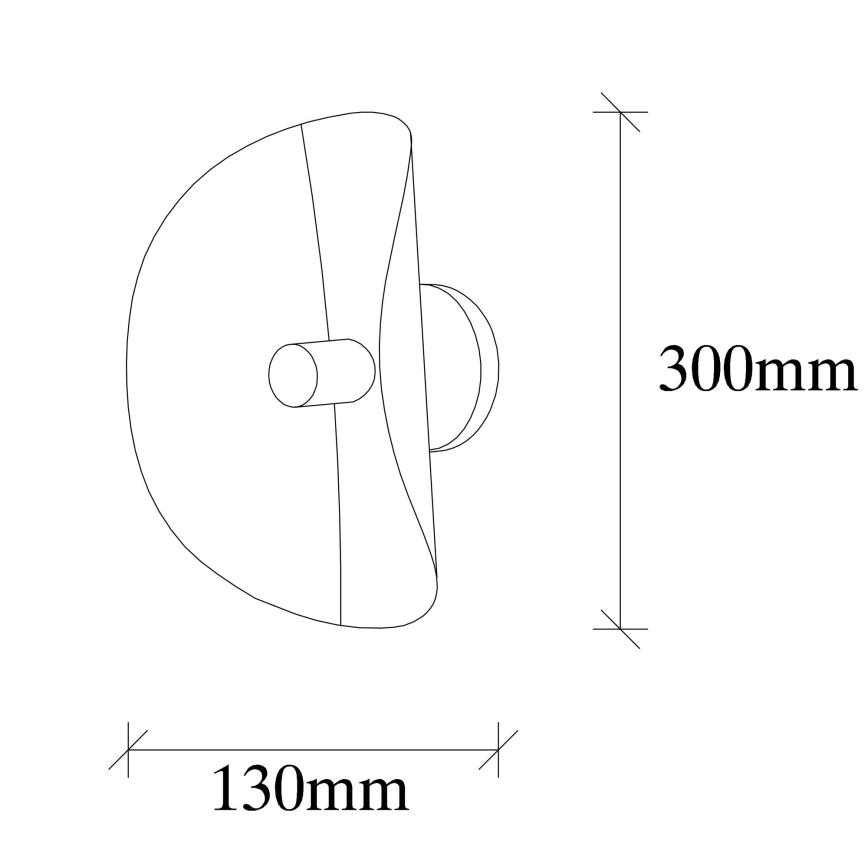 Iluminação de parede SIVANI 1xE27/100W/230V