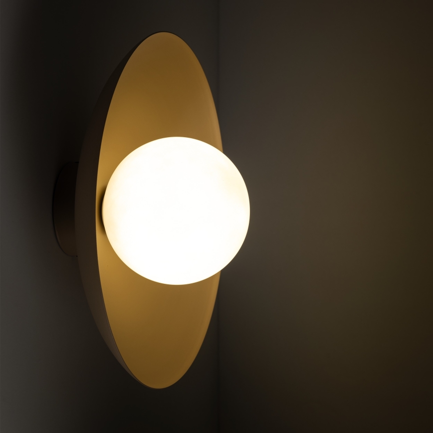 Iluminação de parede SLATE 1xG9/8W/230V diâmetro 28 cm bege
