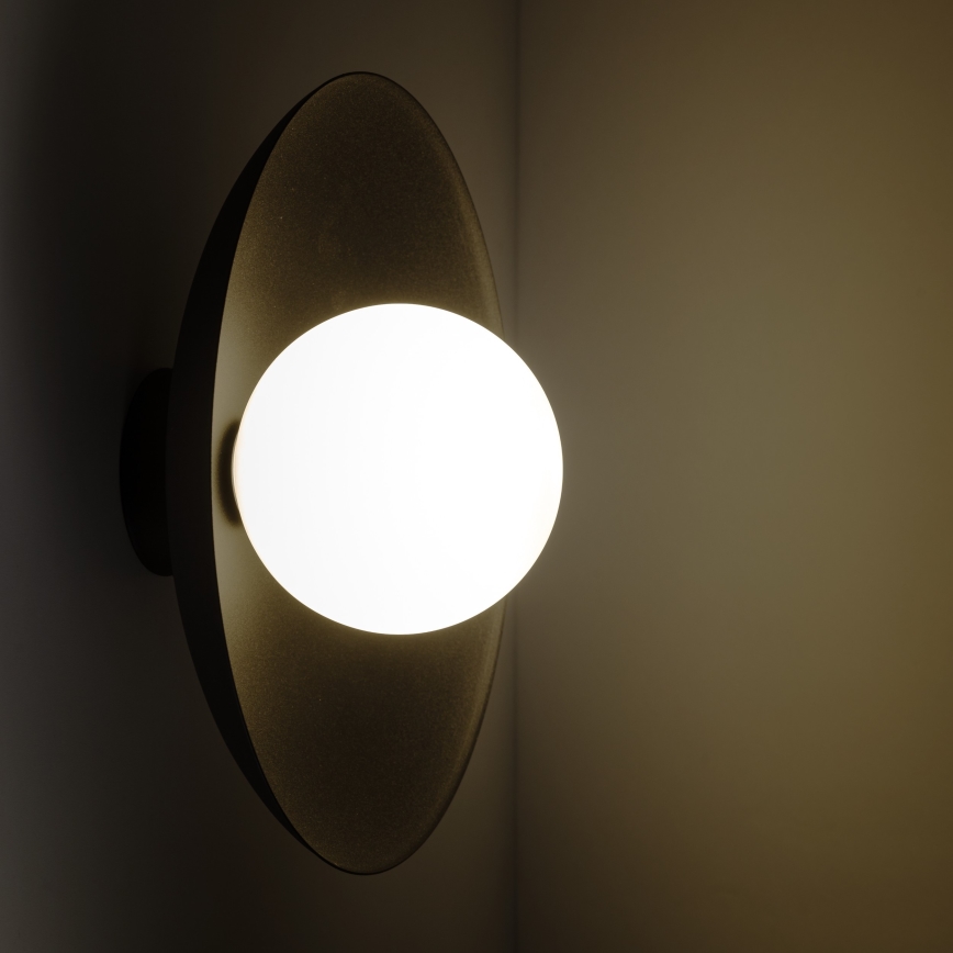 Iluminação de parede SLATE 1xG9/8W/230V diâmetro 28 cm preto