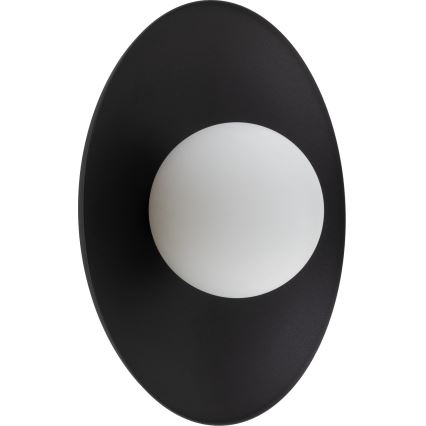 Iluminação de parede SLATE 1xG9/8W/230V diâmetro 28 cm preto