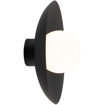Iluminação de parede SLATE 1xG9/8W/230V diâmetro 28 cm preto