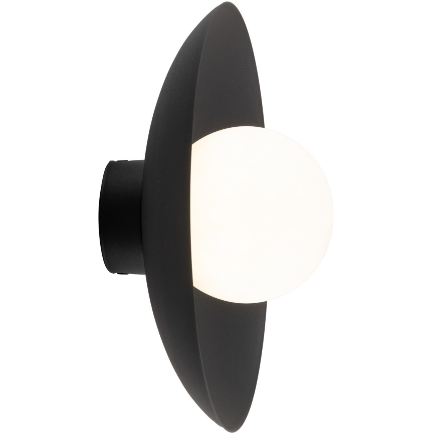 Iluminação de parede SLATE 1xG9/8W/230V diâmetro 28 cm preto