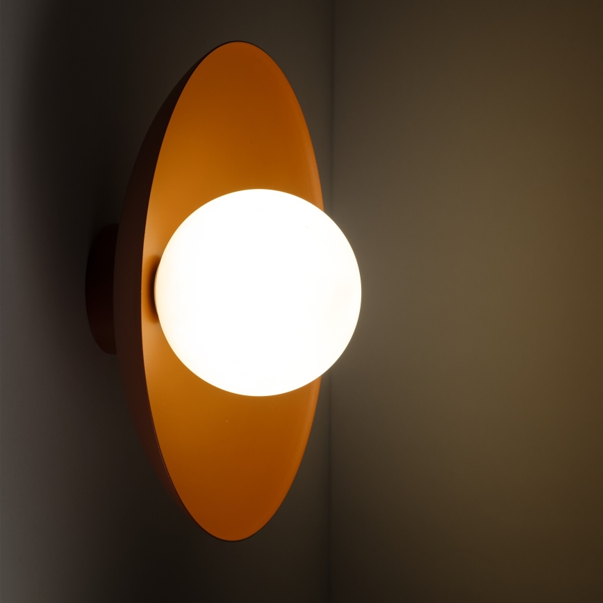 Iluminação de parede SLATE 1xG9/8W/230V diâmetro 28 cm tijolo