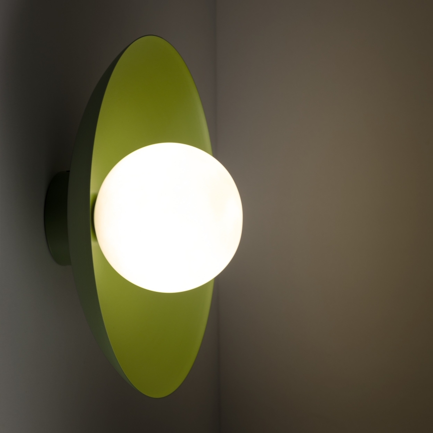 Iluminação de parede SLATE 1xG9/8W/230V diâmetro 28 cm verde